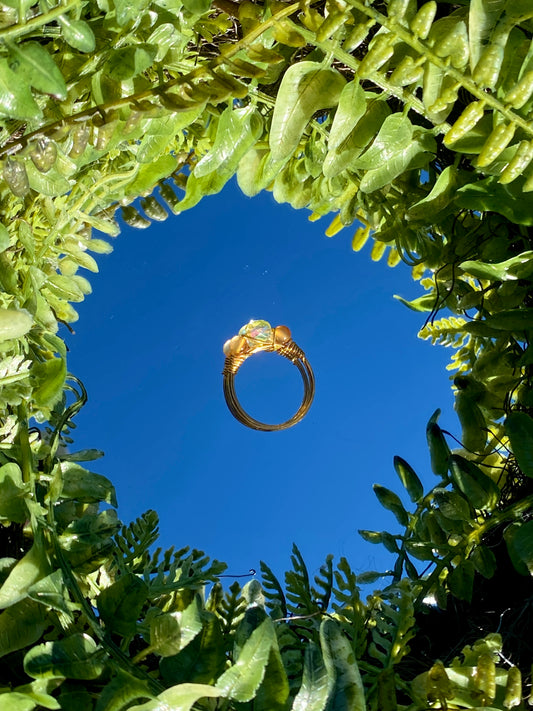 Sunlight Wire Wrapped Ring